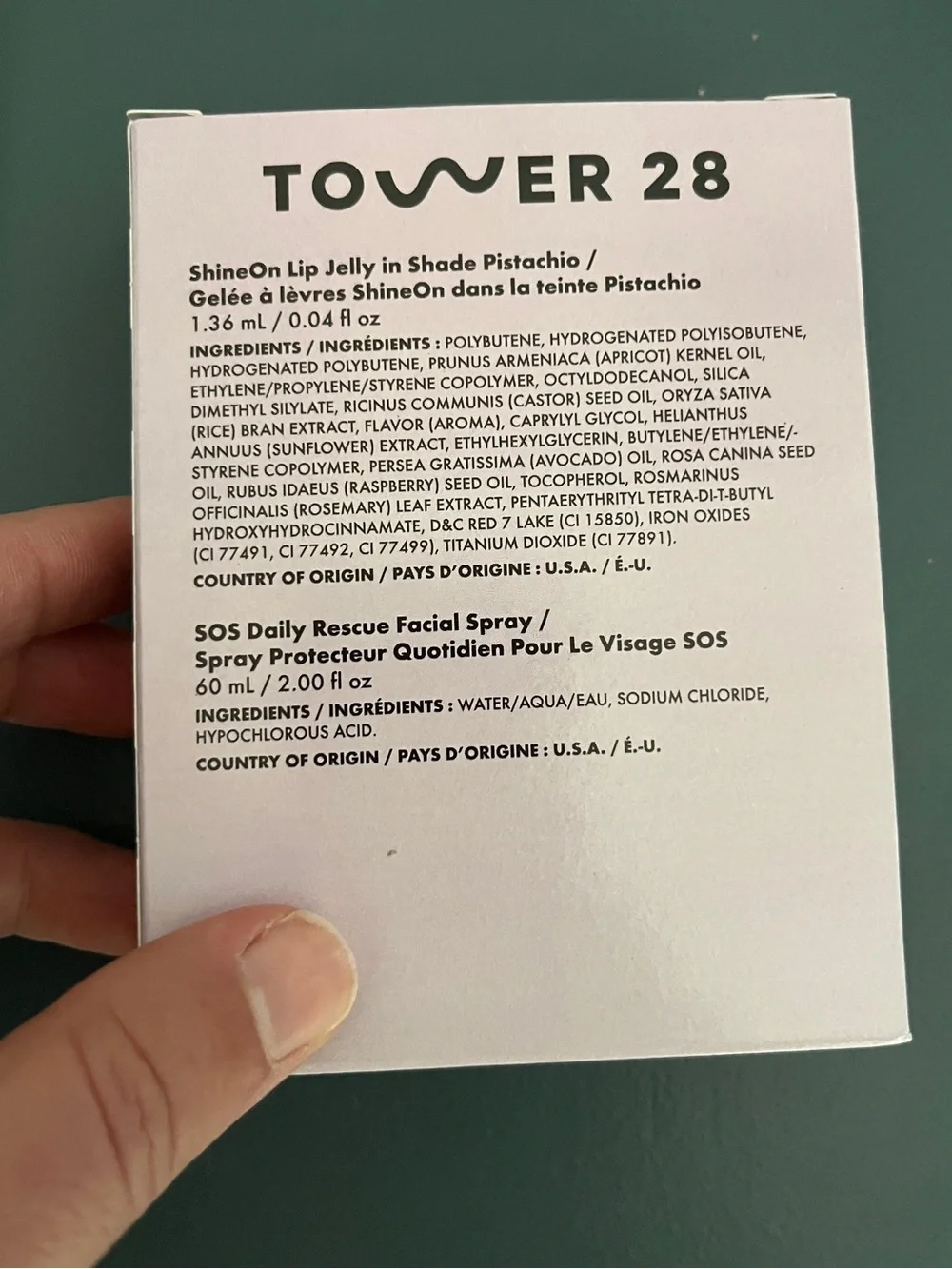 NEW Tower 28 Gift Set Sephora Birthday Shine On Lip Jelly Pistachio Facial Spray